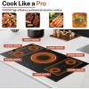imageEmpava 36 Inch Electric Induction Cooktop 5 Burners Flat Glass Top Stove with Bridge Function Timer Pause Child Lock Booster Slider Level Control Shutdown Auto Pan Detection Black36 Inch