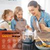 imageEmpava 36 Inch Electric Induction Cooktop 5 Burners Flat Glass Top Stove with Bridge Function Timer Pause Child Lock Booster Slider Level Control Shutdown Auto Pan Detection Black30 Inch