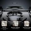 imageEmpava 36 in Gas Stove Cooktop 5 Italy Sabaf Sealed Burners NGLPG Convertible in Stainless Steel 36 Inch
