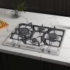 imageEmpava 36quot Stainless Steel 5 Italy Sabaf Burners Stove Top Gas Cooktop EMPV36GC88124 Inch