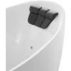 imageEmpava 67quot Freestanding Whirlpool Bathtub Oval with 7 Hydromassage Water Jets Luxury Acrylic Massage SPA Soaking Bath Tub in White Single Ended