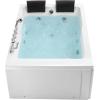 imageEmpava 71 in Acrylic Alcove Whirlpool Bathtub  Hydromassage Rectangular Jetted Soaking Tub with Right Side Drain  3Side Apron  Waterfall Faucet  White