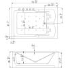 imageEmpava 71Inch Right Drain Rectangular Alcove Whirlpool Bathtub in White Model 2022
