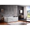 imageEmpava 71Inch Right Drain Rectangular Alcove Whirlpool Bathtub in White Model 2022