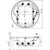 imageEmpava Acrylic Whirlpool Bathtub Hydromassage Soaking SPA Chromatherapy Jets Tub 59JT005