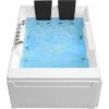 imageEmpava Acrylic Whirlpool Bathtub Hydromassage Soaking SPA Chromatherapy Jets Tub 72JT367