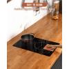imageEmpava DoubleDual Induction Cooktop 2 Burner Shatterproof Flat Glass Top 18 Levels from 120F to 460F 3 Preset Mode BulitinCountertop 110120 Volt Plug in Electric Stove for Kitchen RV12 Inch