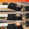 imageEmpava DoubleDual Induction Cooktop 2 Burner Shatterproof Flat Glass Top 18 Levels from 120F to 460F 3 Preset Mode BulitinCountertop 110120 Volt Plug in Electric Stove for Kitchen RV20 Inch