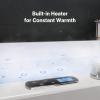 imageEmpava PRO Series 71quotx48quot Whirlpool Tub  Heated Bubble Spa for 2 with Thermostatic Control ampamp Chromotherapy  Acrylic Freestanding Soaking Bathtub White ETL CertifiedPRO02