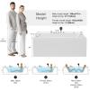 imageEmpava PRO Series Whirlpool Tub 71quot x 51quot Jetted Bathtub for 2 Person Hydro Massage ampamp Chromatherapy 3 Side Apron Acrylic Spa Tub with Waterfall Faucet Dual Drain 3430W ETL Certified