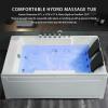 imageEmpava Whirlpool Bathtub Massage Soaking SPA Chromatherapy Jets Tub Model 2021 72JT367
