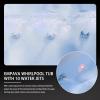 imageEmpava Whirlpool Bathtub Massage Soaking SPA Chromatherapy Jets Tub Model 2021 72JT367