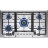 imageEmpava 36 in Gas Stove Cooktop 5 Italy Sabaf Sealed Burners NGLPG Convertible in Stainless Steel 36 Inch