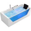 imageEmpava 67 Whirlpool BathtubJetted Tub with LightHydro Massage SPA with ChromatherapyAcrylic with 3Side ApronWhite