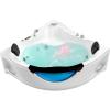 imageEmpava Corner Whirlpool Bathtub with Heater2 Person Jetted Tub with LightSpa Hydromassage with ChromatherapyAcrylic59 in