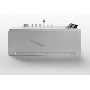 imageEmpava 71Inch Right Drain Rectangular Alcove Whirlpool Bathtub in White Model 2022