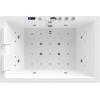 imageEmpava PRO Series Whirlpool Bathtub for Two Heated Jetted Tub with Air Bubble Jets ampamp Chromotherapy Lights Acrylic Soaking Spa Tub Thermostatic Control SelfCleaning ETL Certified White 71quot