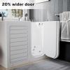 imageEmpava Walk in Tub 54quot Whirlpool Bathtub with 12 Air ampamp 13 Water Jets Heated Massage Soaking Tub 20 Wider Outward Swing Door Right DrainWalkIn Bathtub for Seniors Acrylic