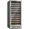 imageEMPAVA 24 Inch Wine Cooler Refrigerator 116 Bottle Wine Fridge Dual Zone Stainless Steel Wine Enthusiast Wine Refrigerator with Professional Compressor Builtin or Freestanding