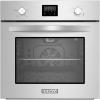 imageEmpava 24 in 23 cu Ft Single Gas Wall Oven Bake Broil Rotisserie Functions with Mechanical ControlsDigital TimerConvection Fan in Stainless Steel Silver