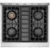 imageEmpava 30 in ProStyle Professional Slidein Natural Gas Rangetop with 4 Deep Recessed Sealed Ultra HighLow BurnersHeavy Duty Continuous Grates in Stainless Steel 30 Inch Silver30 Inch