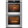 imageEmpava 30quot Electric Double Wall Oven Air Fryer Combo Convection Fan Builtin 10 Cooking Functions with LED Digital Display Touch Control in Stainless Steel EMPV30WO05 30IN Grey30WO05