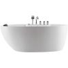 imageEmpava 67quot Freestanding Whirlpool Bathtub with Hydromassage Adjustable Water Jets Luxury Acrylic Massage SPA Soaking Bath Tub in White Single Ended
