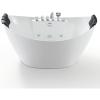 imageEmpava 68Inch Freestanding Whirlpool Bathtub Oval with 8 Hydromassage Adjustable Water Jets Luxury Acrylic Massage SPA Soaking Bath Tub Double Ended  White