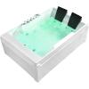 imageEmpava 72quot x 48quot Whirlpool Tub 2 Person Jetted Bathtub Hydro Massage ampamp Chromatherapy ETL Certified 3 Sided Apron Acrylic  1125 Watt 110 Gallons Left Drain72 InchJT367LEDOld