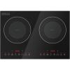 imageEmpava DoubleDual Induction Cooktop 2 Burner Shatterproof Flat Glass Top 18 Levels from 120F to 460F 3 Preset Mode BulitinCountertop 110120 Volt Plug in Electric Stove for Kitchen RV20 Inch