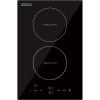 imageEmpava DoubleDual Induction Cooktop 2 Burner Shatterproof Flat Glass Top 18 Levels from 120F to 460F 3 Preset Mode BulitinCountertop 110120 Volt Plug in Electric Stove for Kitchen RV12 Inch
