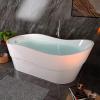 imageEmpava Freestanding Bathtub Luxury Acrylic Soaking Tub67quot Modern Stand Alone Tub Ice Bath ampamp Winter Bath Overflow and Drain Included Glossy WhitecUPC Certified