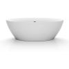 imageEmpava Freestanding Bathtub71 Inch Soaking Tub Luxury Acrylic Stand Alone Tub deep bathtub for Adult with Custom Contemporary DesignChrome Drain and Overflow cUPC certified White71 Inch