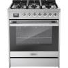 imageEmpava Freestanding ampamp SlideIn Gas Range 50 Cu Ft Single Oven with 5 Sealed HighLow Burners ampamp Touch Timer Heavy Duty Continuous Grates in Stainless Steel 30 Inch30 Inch