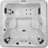 imageEmpava Luxury Outdoor Hot Tub 6 Person Whirlpool Outdoor Spa Tub Freestanding Bathtub 79IN 26 Jets Massage Square Relaxing Home Garden Hot Tub Spa with LED Lights ampamp Cover Black