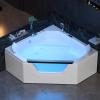 imageEmpava PRO Series 71quotx48quot Whirlpool Tub  Heated Bubble Spa for 2 with Thermostatic Control ampamp Chromotherapy  Acrylic Freestanding Soaking Bathtub White ETL CertifiedPRO03