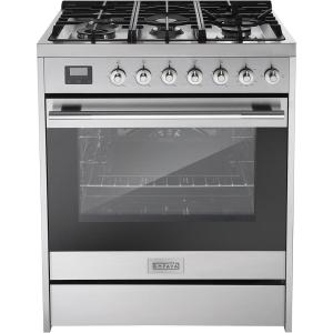 imageEmpava Freestanding ampamp SlideIn Gas Range 50 Cu Ft Single Oven with 5 Sealed HighLow Burners ampamp Touch Timer Heavy Duty Continuous Grates in Stainless Steel 30 Inch30 Inch