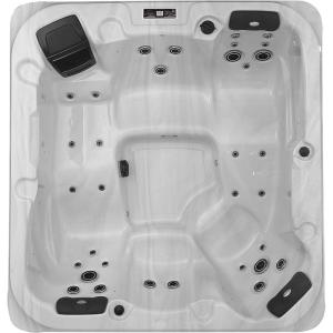 imageEmpava Luxury Outdoor Hot Tub 5 Person Whirlpool Outdoor Spa Tub Freestanding Bathtub 87IN 33 Jets Massage Rectangle Relaxing Home Garden Hot Tub Spa with LED Lights ampamp Cover Black