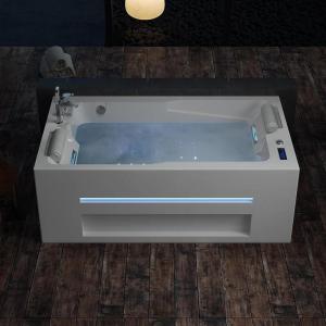 imageEmpava PRO Series Whirlpool Tub with Dedicated Milk Bath ampamp 65 Jets  Luxury Spa Acrylic Soaking Tub with Ozone Sanitization Chromatherapy ampamp Wireless Music System Removable Panel 71quot Bathtub WhiteJT802