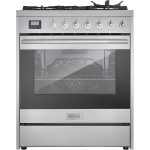 imageEmpava SlideIn ampamp Freestanding Gas Range 50 Cu Ft Single Oven with 5 Sealed HighLow Cooktop Burners ampamp Touch Timer Heavy Duty Continuous Grates in Stainless Steel 30 Inch