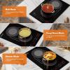imageEmpava 30 Inch Builtin Induction Cooktop 4 BurnerElectric Stove with BridgeSYNC Auto RapidHeat 3 Preset Modes Pan Sensor Hardwired 208240V 40A Black Vitro Ceramic Glass12 Inch