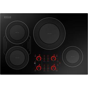 imageEmpava 30 Inch Builtin Induction Cooktop 4 BurnerElectric Stove with BridgeSYNC Auto RapidHeat 3 Preset Modes Pan Sensor Hardwired 208240V 40A Black Vitro Ceramic Glass30 Inch