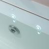 imageEmpava 67 in Acrylic Whirlpool Bathtub Rectangular Alcove Waterfall Hydromassage WaterAir Jets Soaking SPA Chromatherapy Single Ended Tub