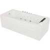 imageEmpava 67quot Acrylic Whirlpool Bathtub Rectangular Alcove Waterfall Hydromassage WaterAir Jets Soaking SPA Chromatherapy Single Ended Tub Model 2020 White