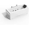 imageEmpava 67quot Acrylic Whirlpool Bathtub Rectangular Alcove Waterfall Hydromassage WaterAir Jets Soaking SPA Chromatherapy Single Ended Tub Model 2020 White
