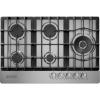 imageEmpava Gas Cooktop 30 Inch 5 SABAF Sealed Burners Made in Italy Stove Top Bulitin Ion Flame Ignition NGLPG Convertible CSA Approved Stainless Steel Ideal for KitchensApartments30 Inch
