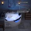 imageEmpava 59quot Corner Whirlpool Bathtub for 2Person Luxury Jetted Spa Tub with 10 Hydro Massage Jets BuiltIn Heater Chromatherapy LED Lights ampamp Constant Heat System ETL Certified Acrylic Tub