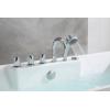 imageEmpava 59quot White Freestanding Rectangular Whirlpool Bathtub with 8 Adjustable Hydromassage Jets ETLCertified 60Gallon Capacity DoubleEnded Design ampamp Two Pillows  Spacious for All Body Types59 Inch New