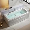 imageEmpava Acrylic Whirlpool Bathtub 71Inch Jetted Bathtub with Healing Chromotherapy Heated Soaking Tub with LED Control Panel Comforting Hydro Massage Tub with Waterfall Joy Black Pillow71JT351BN
