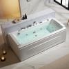 imageEmpava Acrylic Whirlpool Bathtub 71Inch Jetted Bathtub with Healing Chromotherapy Heated Soaking Tub with LED Control Panel Comforting Hydro Massage Tub with Waterfall Joy Black Pillow71JT351